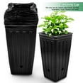 Miangastore 30 Plastic Nursery Pots with Drainage Holes for Seedlings