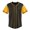 Yellow, variant on Striped Baseball Jersey Button Down Tshirts Baseball Shirts Sports Uniform for Men
