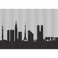 thumbnail image 4 of IDEA4WALL 6pcs Abstract Black and White Building Peel and Stick Wallpaper Removable Wall Murals Large Wall Stickers for Home Decoration, 100"x24", 4 of 5
