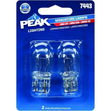 Peak 7443LL-BPP Automotive Miniature Lamp, 13.5 V
