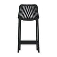 thumbnail image 6 of Meridian Furniture Mykonos Black Outdoor Patio Stool (Set of 4), 6 of 8