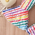 thumbnail image 6 of Fesfesfes Outfits For Toddler Girls Summer Children Girls Headband + Strip Sleeveless Vest + Striped Flared Trousers 3pcs Suit 5-6 Years, 6 of 9