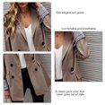 thumbnail image 1 of Chaqueta de traje de mujer chaqueta de traje de moda puños enrollados a cuadros de Color puro botones de doble fila para Club para mujer para ir de compras ANGGREK Otros, 1 of 4