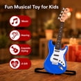 thumbnail image 6 of 17 Inch Electric Guitar Toy for Kids Age 3-12, 4 String Musical Instrument with Strap, Red Portable Learner Playset for Boys Girls, 6 of 8