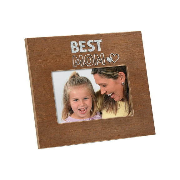 Mother’s Day Best Mom Picture Frame with Easel
