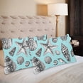 thumbnail image 2 of MKHERT Black And White Seashells Pillowcase Pillow Protector Cushion Cover 20x30 inch,Set of 2, 2 of 3