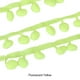 thumbnail image 5 of Billuyoard Adorno de cinta moderno y práctico para manualidades DIY, cinta con flecos de bola con adorno de pompón de 5 yardas, fácil Decoración del hogar Amarillo fluorescente, 5 of 6
