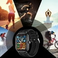 thumbnail image 3 of Nkmbld HD Rugged Smart Watch High Definition Large Screen Smart Sports Watch with Bluetooth Call Intelligent Voice Control Smart Watch, Black, 3 of 8