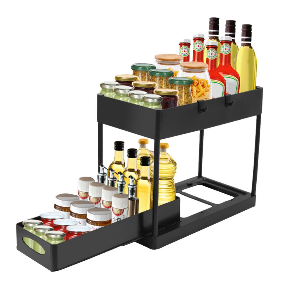 Famure Slide Out Storage Baskets MultiTier Organizer Baskets Slide Out