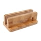 thumbnail image 2 of Soporte vertical para portátil con soporte ajustable, base de bambú antideslizante, organizador de escritorio, ideal para oficina., 2 of 9