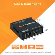 J-Tech Digital 1x2 HDMI Powered Splitter for Full HD 1080p & 3D Support One Input to Two Outputs
