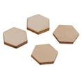 thumbnail image 6 of Hexagon Shaped Wooden Embellishments Shapes for Craft Decor DIY 100pcs 17.5mm, 6 of 9