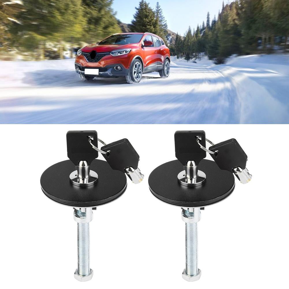 OTVIAP Car Universal Engine Hood Cover Lock Key Pin Kit Safety Latch