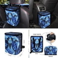 thumbnail image 5 of FORUDESIGNS Turtle Hibiscus Heart Pattern Car Accessories Set 10 Pack Car Seat Covers Car Trash Can Steering Wheel Cover Auto Air Vent Storage Bag Coasters Keychain Universal Fit for SUV Van Truck, 5 of 7