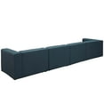 thumbnail image 3 of Modern Contemporary Urban Design Living Room Lounge Club Lobby Sofa Set, Fabric, Blue, 3 of 4
