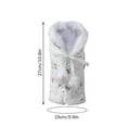 thumbnail image 2 of Festive Holiday Christmas Themed Fabric Decorated Bottle Jackets For Champagne Red Adding Warmth To Your Gatherings, 2 of 2
