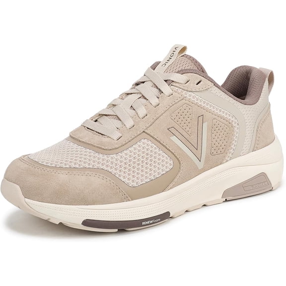 Vionic Women’s Walk Strider Knit Performance Walking Sneaker - Beige