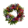 thumbnail image 4 of Corona floral Corona de flores Corona de puerta, Decoración del hogar Corona de flores artificiales para 40cm, 4 of 9