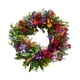thumbnail image 4 of Corona floral para puerta, guirnalda de hojas verdes, guirnalda de flores artificiales para primavera 40cm, 4 of 9