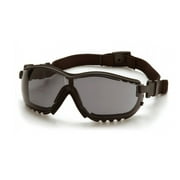 PYRAMEX-GB1820STM Gray H2MAX Anti-Fog Lens with Black Strap/Temples 3 Pack