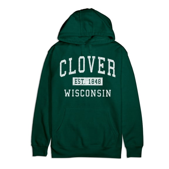 Clover Wisconsin Classic Established Premium Cotton Hoodie