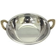 thumbnail image 3 of Verka Copper Hammered Karahi with Stainless Steel Interior, 3.5 inch, 3 of 5