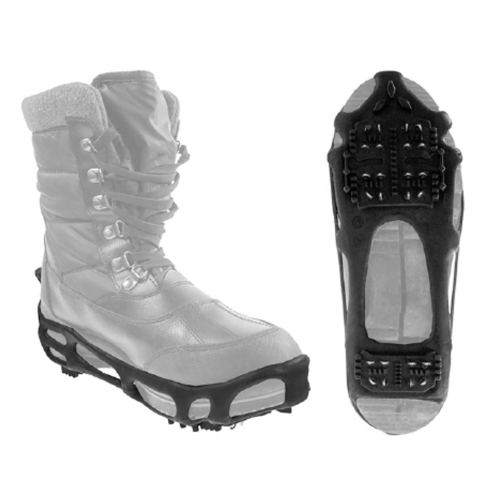 OLYMPIA: Ice Cleats: Small - Portable Snow & Ice Shoe Grips, Stretch To Fit All Shoes, Small Fits Shoe Sizes W5-8, M4-7