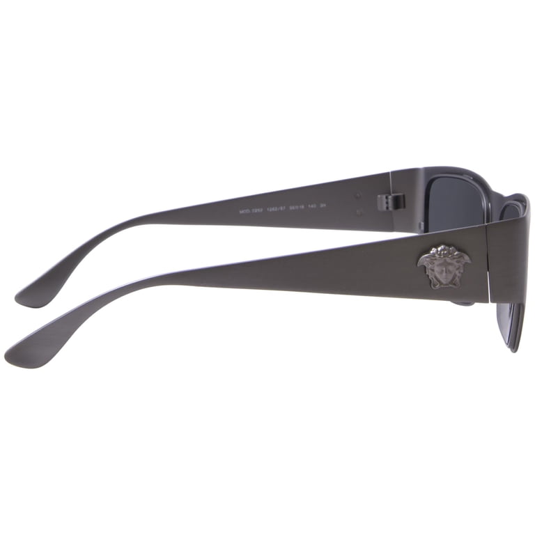 Versace VE 2262 Acetate Mens Rectangular Sunglasses Gunmetal  display picture 2