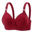 thumbnail image 4 of Dpjklzsn Women's Ribbed Wireless Support Bra, Full Coverage, 4 of 8