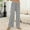 #02 Black, variant on Women Pajama Full Length Pants Soft Plaid Lounge Pants Stretched Wist Straight Leg Trousers Drawstring Pj Bottoms with Pockets