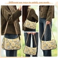 thumbnail image 5 of Elegant Flowers Yellow Women Handbags Shoulder Bag Cross Body Bag with Crossbody Strap Hobo Bags Chain Strap, 5 of 7