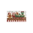thumbnail image 2 of 2 Piece Christmas Plaid Kitchen Rug Sets Xmas Forest Rustic Farmhouse Kitchen Floor Mat Absobent Kitchen Rugs and Matsfor Bathroom Room (47x17+30x17 inches), 2 of 7