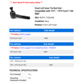 thumbnail image 2 of Front Left Inner Tie Rod End - Compatible with 1971 - 1979 Ford F-100 RWD 1972 1973 1974 1975 1976 1977 1978, 2 of 2