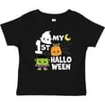 thumbnail image 3 of Inktastic My 1st Halloween with Ghost Monster and Pumpkin Boys or Girls Baby T-Shirt, 3 of 5
