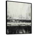 thumbnail image 2 of Designart "Midnight Serenade Of Piano Keys" Music Floater Framed Canvas Art Print, 2 of 5