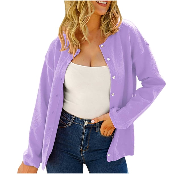 Blusa informal de manga larga con cuello redondo y cuello redondo para mujer Fridja czfsfas3648