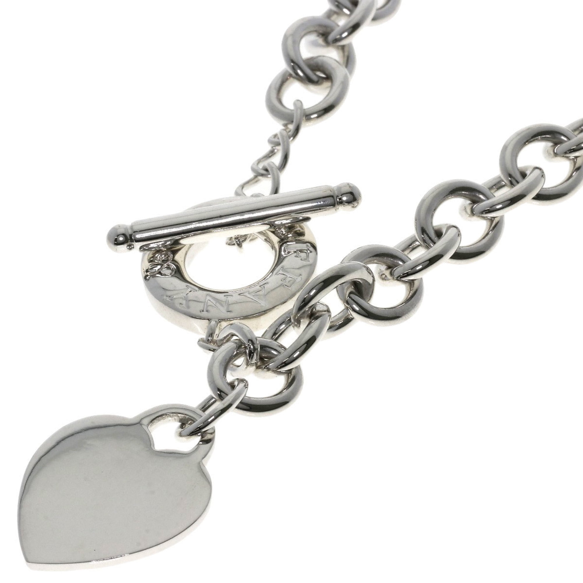 Pre-Owned Tiffany Return to Heart Tag Necklace in Silver for Women, TIFFANY & Co. (Good)