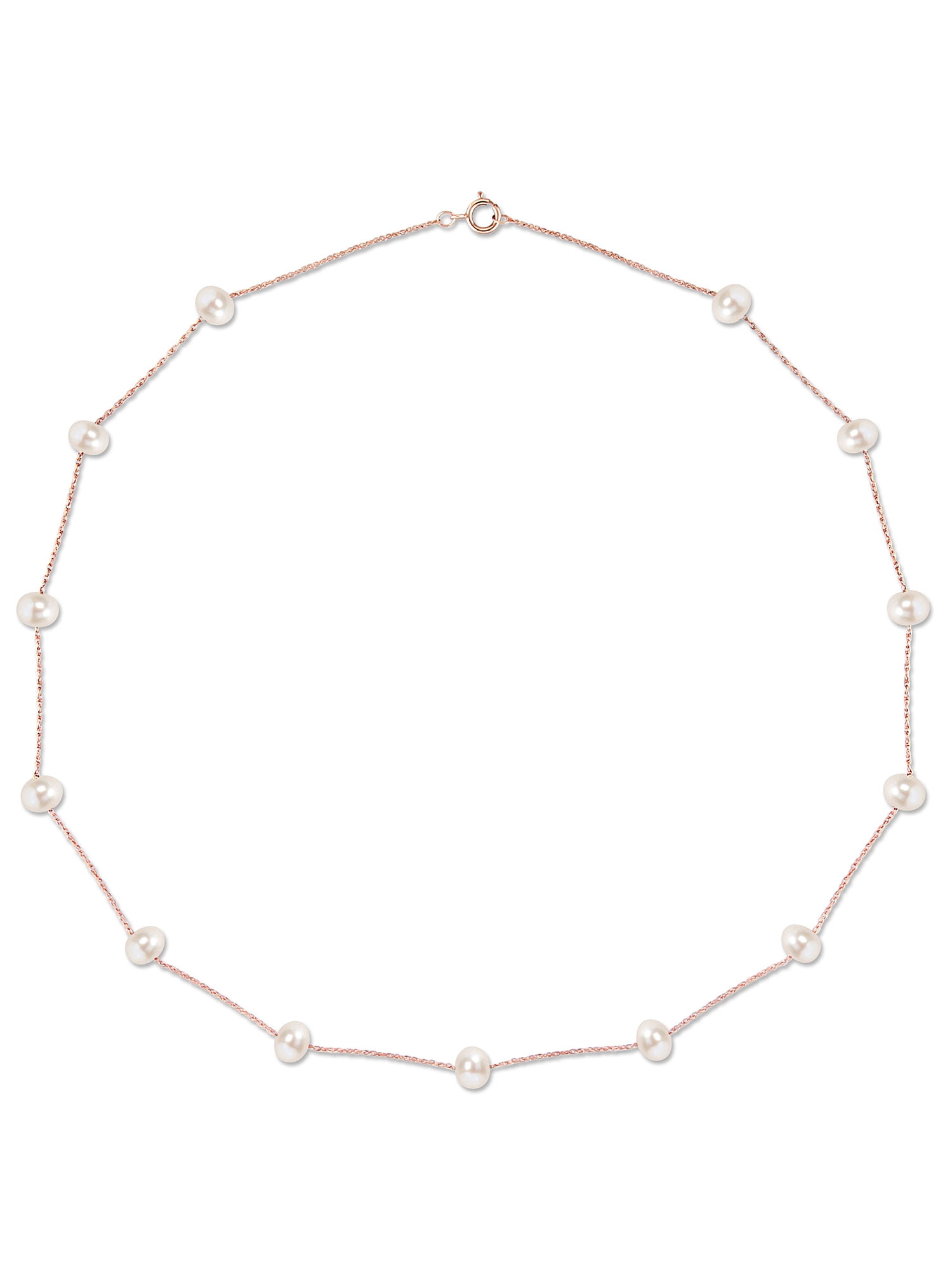 Everly Women's Cultured Pearl 10k Rose Gold Necklace