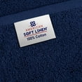 thumbnail image 5 of American Soft Linen Luxury 40x80 Oversized Bath Sheet, 100% Cotton XL Turkish Bath Sheet Towel, Navy Blue, 5 of 10