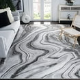 thumbnail image 2 of SAFAVIEH Craft Collection CFT819G Modern Abstract Non-Shedding Living Room Bedroom Accent Area Rug, 4' x 4' Square, Grey / Silver, 2 of 5