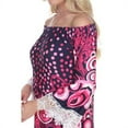 thumbnail image 3 of White Mark 803-30-XL Women Lenora Dress - Pink - Extra Large, 3 of 6