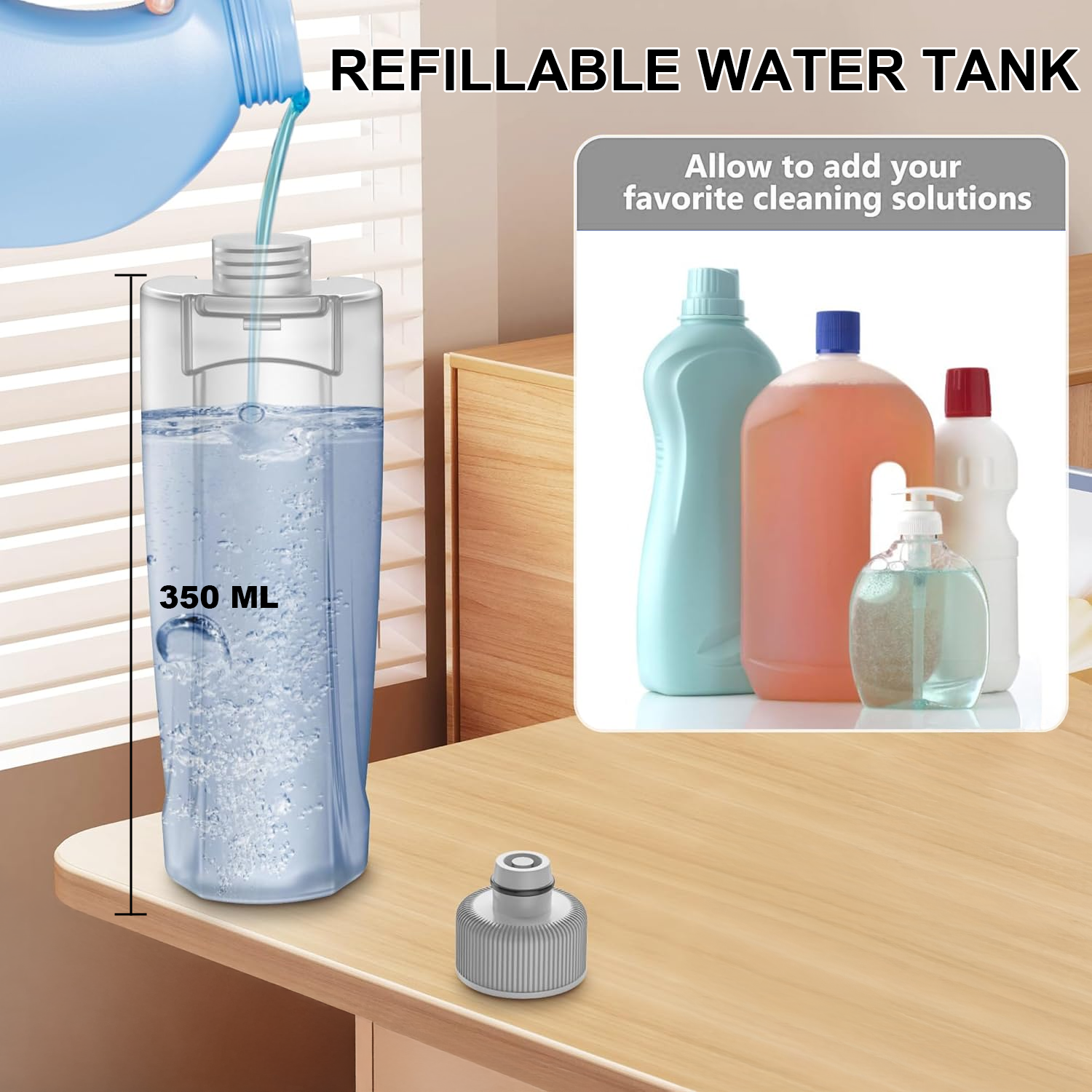 Fuvuan Spray Mop with 350ML Refillable Tank photo 4