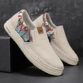 thumbnail image 2 of Zapatos de lona para hombre, mocasines de tela de lino de pescador, ligeros, cómodos, planos para caminar, zapatillas informales para hombre, 2 of 4