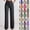 Army Green, variant on Women’s High Waisted Straight Leg Pants, Tailored Dress Trousers with Pockets, Flowy Casual Bottoms, Formal Style Slacks, S-3XL (Gold,XL)