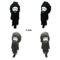 thumbnail image 1 of Barbarian Vagabond Viking Beard Beanie Horn Sombreros Invierno Cálido Cumpleaños Divertido Gag Halloween Gorra Regalos De Navidad, 1 of 4