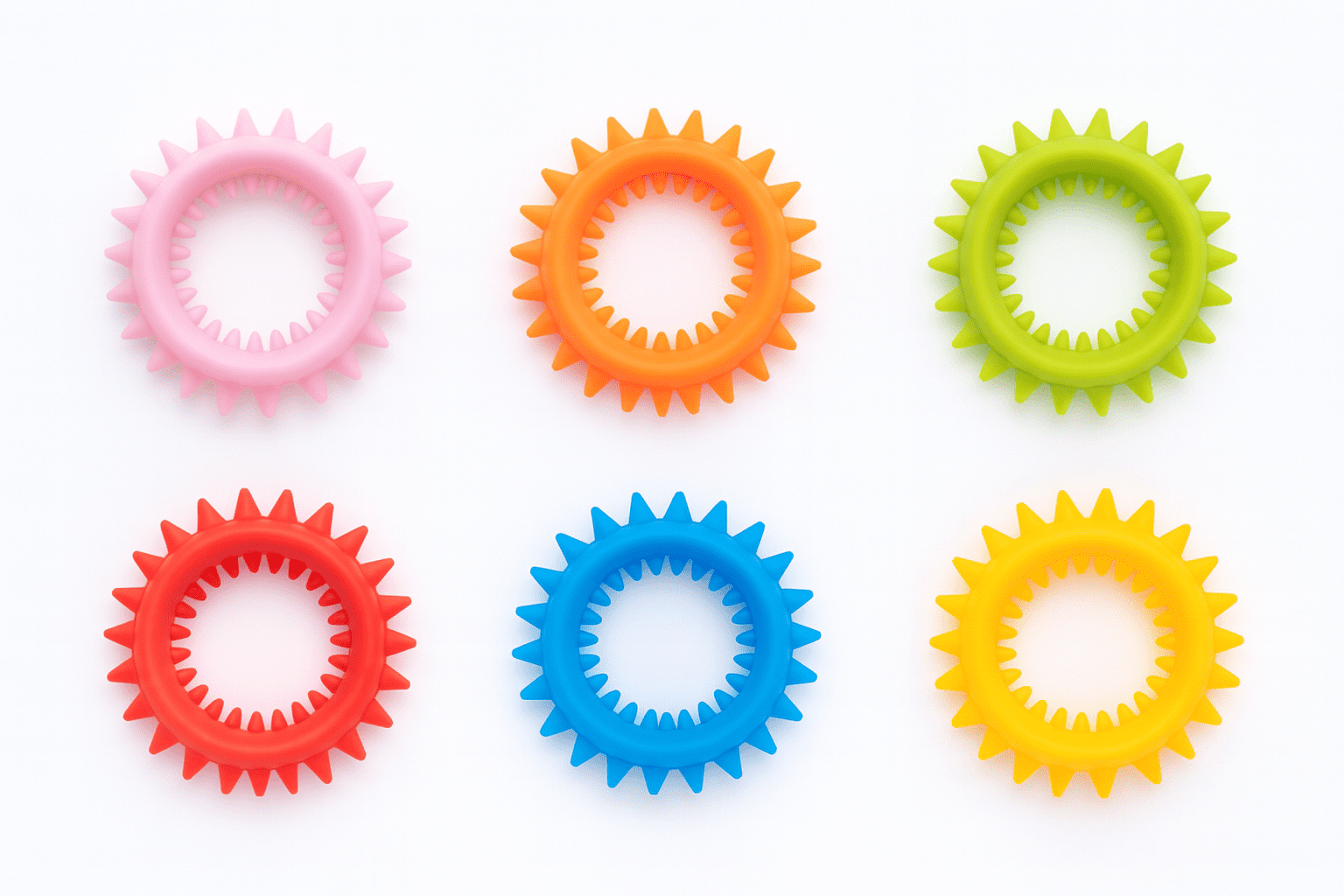 Pen+Gear Multicolor Adaptive Fidget Rings, 6 Count