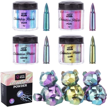 LET'S RESIN Chameleon Powder, Chameleon Mica Powder for Epoxy Resin, Pearl Pigment Powder for Painting,Soap Making, Bath Bombs, Candle Making,Slime