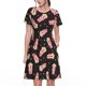 thumbnail image 1 of Easygdp Popcorn para Vestido Transpirable de Mujer, Vestido Suelto de Manga Corta con Pliegues y Bolsillos para el Verano, 1 of 6