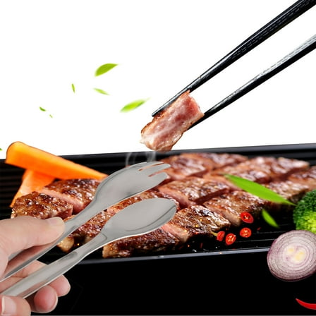 Soimiss 1PC Grill Clamp Stainless Steel Kitchen Tool for BBQ and Cooking