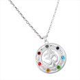 thumbnail image 6 of Segolike Multicolored Pendant Necklace in Alloy And Material with Aum Symbol for, 6 of 7